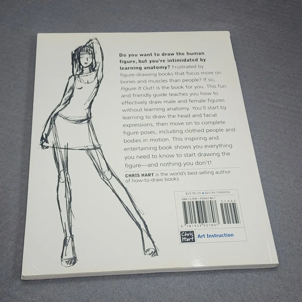 Chris Hart Figure It‎ Out Drawing People Guide Art Instruction Paperback OS